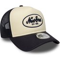 petten-gebogen-marineblauw-snapback-a-frame-oval-foam-patch-van-new-era