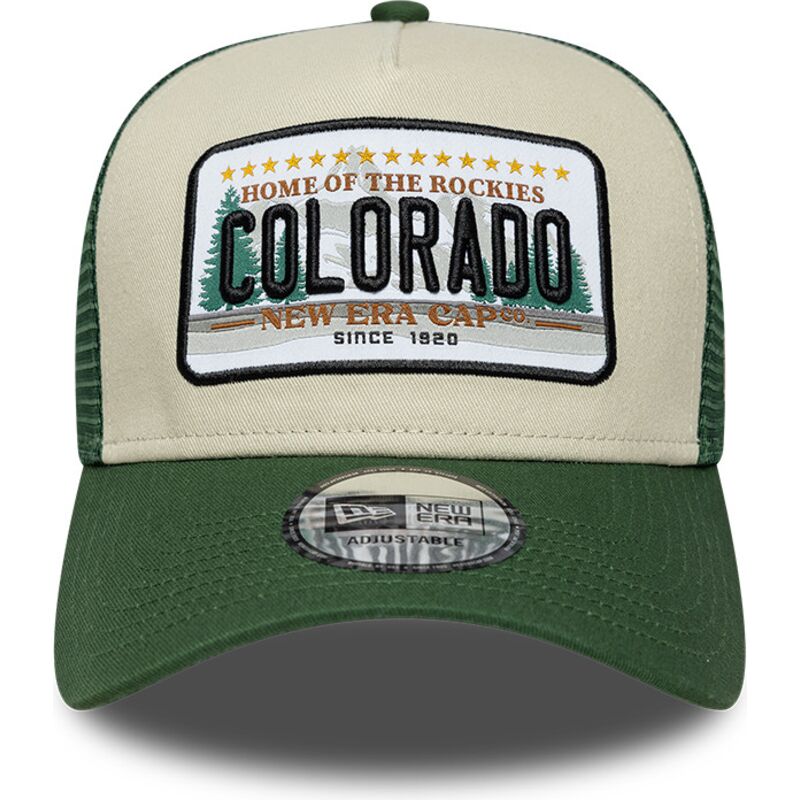petten-gebogen-groen-snapback-a-frame-license-plate-van-colorado-van-new-era