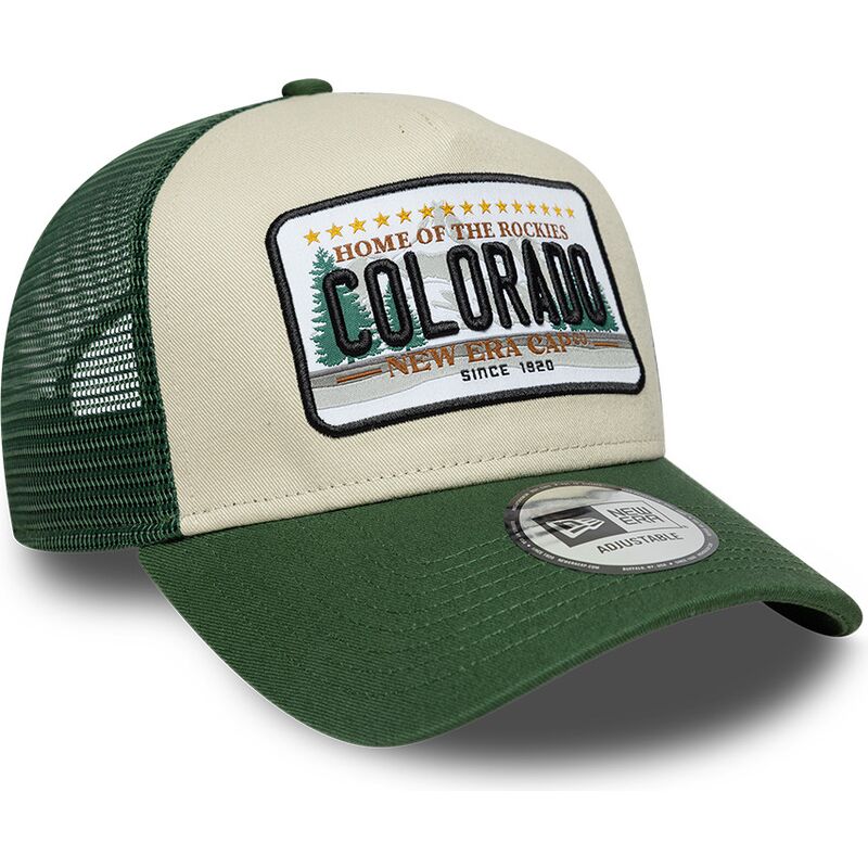 petten-gebogen-groen-snapback-a-frame-license-plate-van-colorado-van-new-era