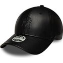 petten-gebogen-zwart-snapback-9forty-m-crown-pu-diamante-van-new-york-yankees-mlb-van-new-era