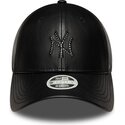 petten-gebogen-zwart-snapback-9forty-m-crown-pu-diamante-van-new-york-yankees-mlb-van-new-era