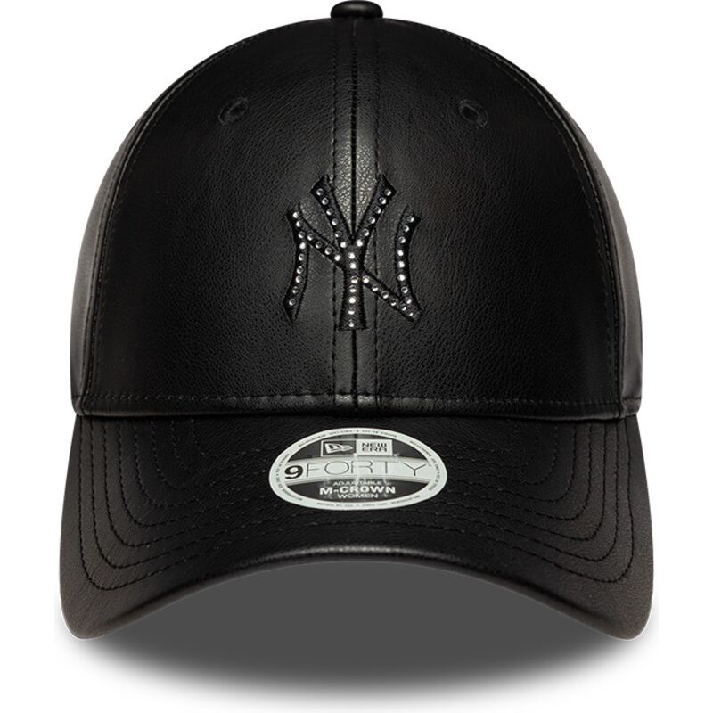 petten-gebogen-zwart-snapback-9forty-m-crown-pu-diamante-van-new-york-yankees-mlb-van-new-era petten-gebogen-zwart-snapback-9forty-m-crown-pu-diamante-van-new-york-yankees-mlb-van-new-era