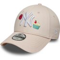 petten-gebogen-roze-verstelbaar-voor-kinderen-9forty-food-icon-cupcake-van-new-york-yankees-mlb-van-new-era