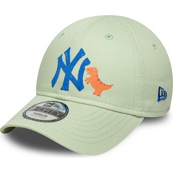 Petten gebogen groen verstelbaar voor kinderen 9FORTY Dino Icon van New York Yankees MLB van New Era