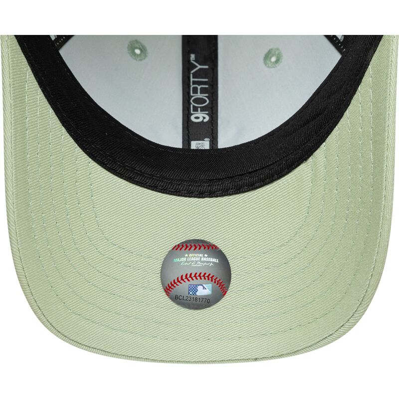 petten-gebogen-groen-verstelbaar-voor-kinderen-9forty-dino-icon-van-new-york-yankees-mlb-van-new-era