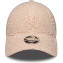 petten-gebogen-roze-snapback-voor-kinderen-rosa-9forty-m-crown-winter-borg-van-new-york-yankees-mlb-van-new-era