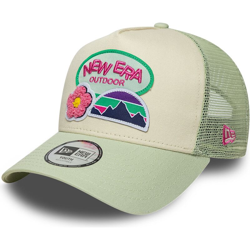 petten-gebogen-groen-snapback-voor-kinderen-a-frame-outdoor-van-new-era petten-gebogen-groen-snapback-voor-kinderen-a-frame-outdoor-van-new-era