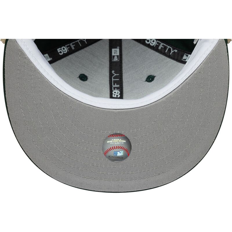 petten-plat-groen-fitted-59fifty-dogear-world-series-van-oakland-athletics-mlb-van-new-era