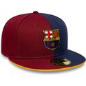 petten-plat-meerkleurig-fitted-59fifty-9fifty-poly-van-fc-barcelona-laliga-van-new-era