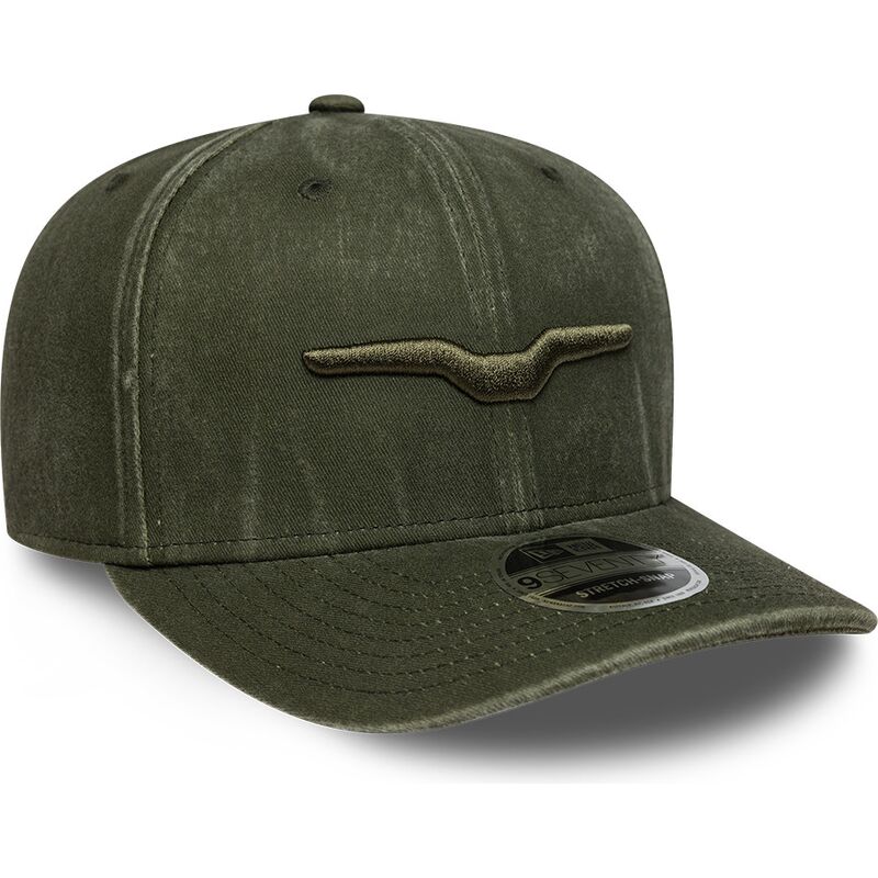 petten-gebogen-groen-snapback-9seventy-stretch-snap-moto-guzzi-van-new-era