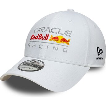 Petten gebogen wit verstelbaar 9FORTY Core van Red Bull Racing Formula 1 van New Era