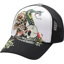 petten-gebogen-zwart-snapback-snake-and-skull-van-ed-hardy