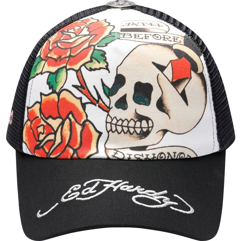 petten-gebogen-zwart-snapback-before-dishonor-van-ed-hardy