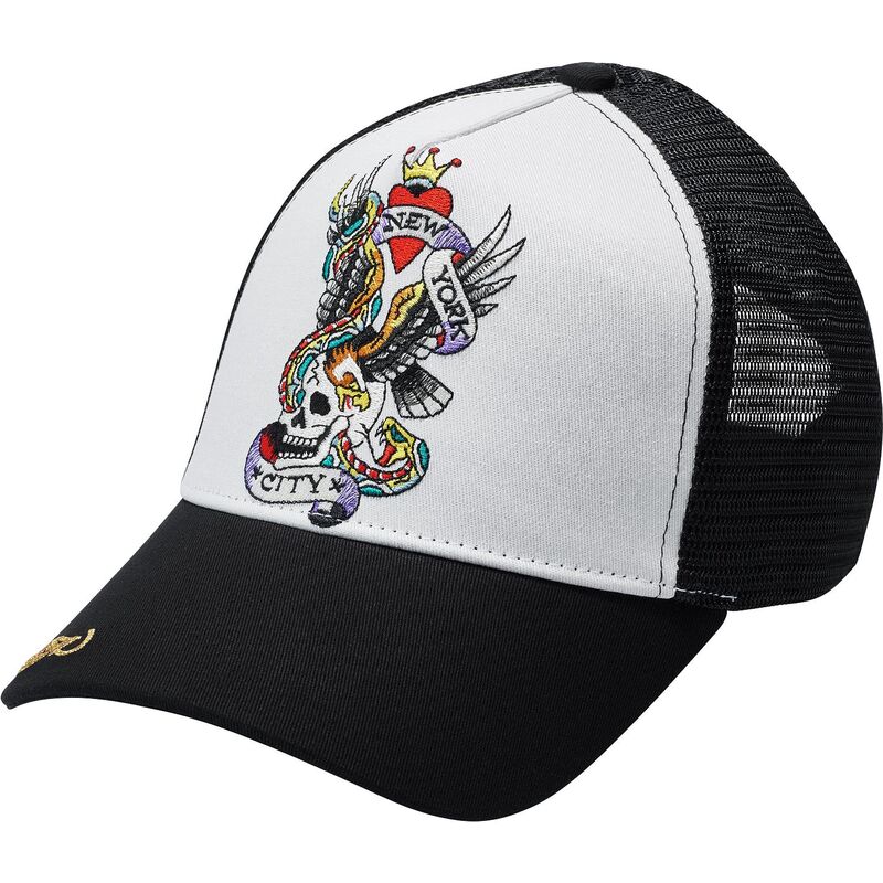 petten-gebogen-zwart-snapback-nyc-van-ed-hardy