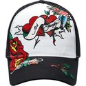 petten-gebogen-zwart-snapback-love-ed-van-ed-hardy