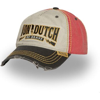 Petten gebogen meerkleurig verstelbaar RETRO08 van Von Dutch