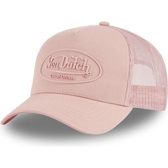 Petten gebogen roze snapback LOG10 van Von Dutch