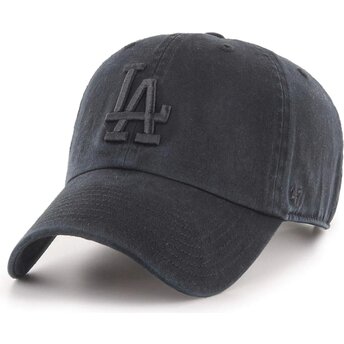 Petten gebogen zwart verstelbaar Clean Up Tonal van Los Angeles Dodgers MLB van 47 Brand