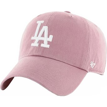 Petten gebogen roze verstelbaar Clean Up Mauve van Los Angeles Dodgers MLB van 47 Brand