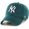 petten-gebogen-groen-verstelbaar-clean-up-no-loop-label-pacific-green-van-new-york-yankees-mlb-van-47-brand