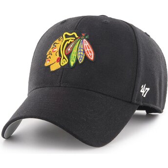 Petten gebogen zwart verstelbaar MVP van Chicago Blackhawks NHL van 47 Brand