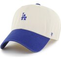 petten-gebogen-beige-verstelbaar-clean-up-base-runner-two-tone-van-los-angeles-dodgers-mlb-van-47-brand