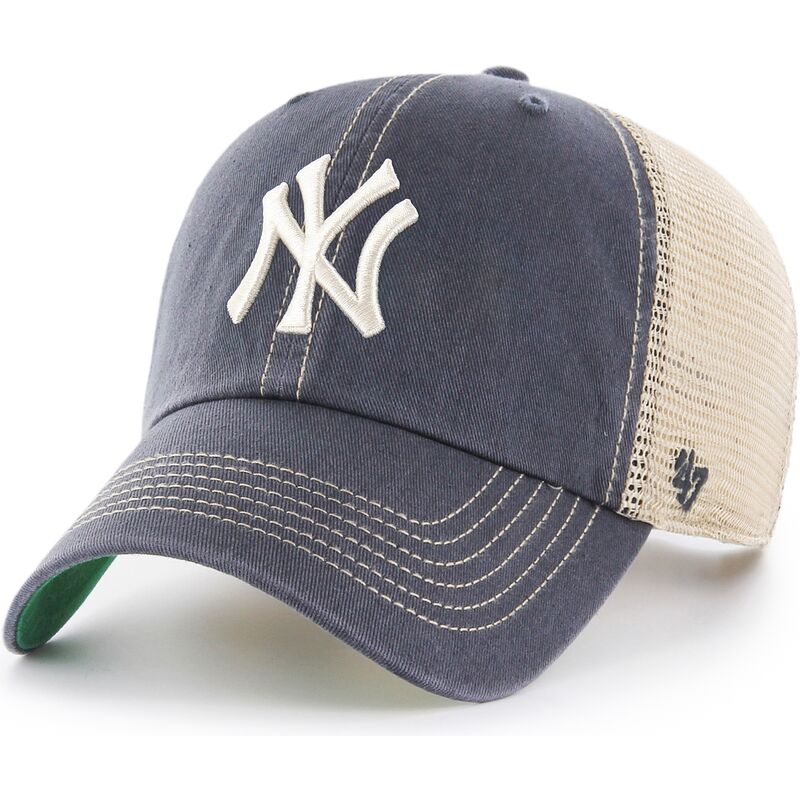 petten-gebogen-grijs-snapback-clean-up-trawler-vintage-navy-van-new-york-yankees-mlb-van-47-brand