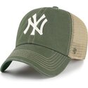 petten-gebogen-groen-snapback-clean-up-trawler-van-new-york-yankees-mlb-van-47-brand