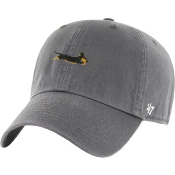 Petten gebogen grijs verstelbaar Clean Up Base Runner Icon Dog van 47 Brand