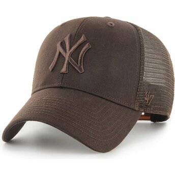 Petten gebogen bruin snapback MVP Branson van New York Yankees MLB van 47 Brand
