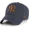 petten-gebogen-grijs-verstelbaar-clean-up-contrast-vintage-navy-van-new-york-yankees-mlb-van-47-brand