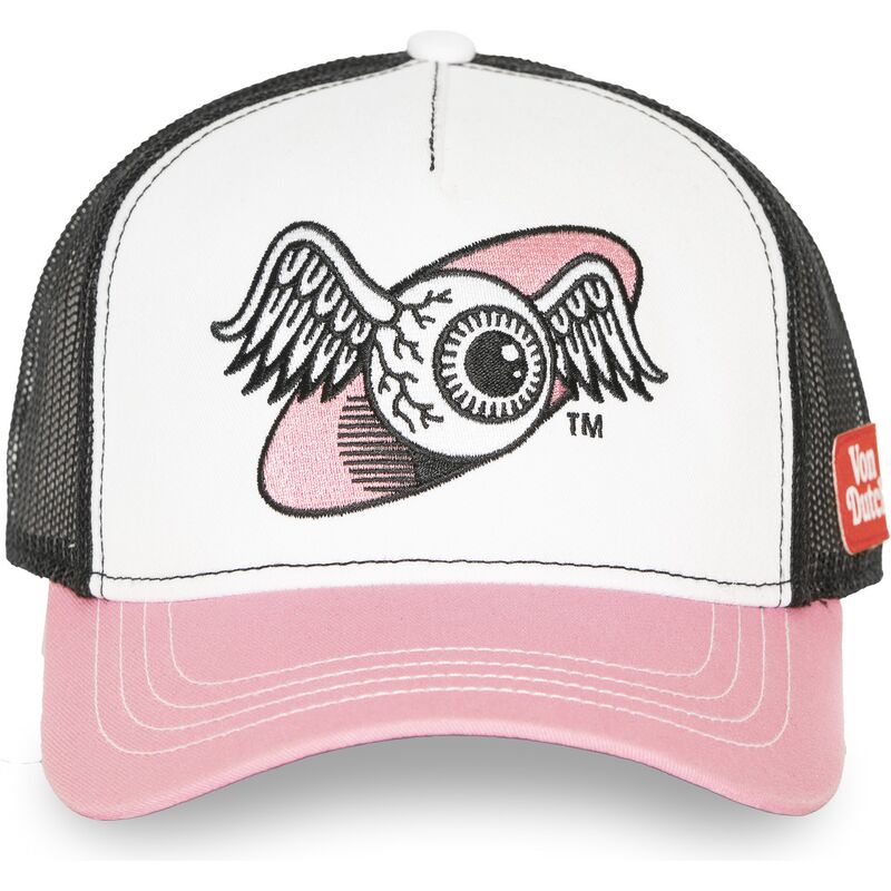 petten-gebogen-roze-snapback-oeil-van-von-dutch