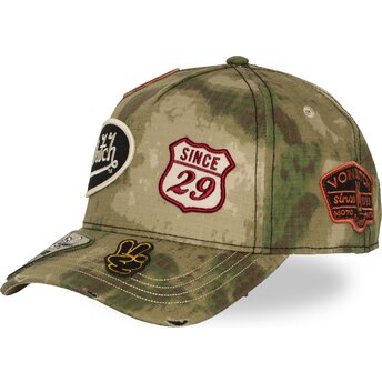 Petten gebogen camouflage snapback KAMO04 van Von Dutch