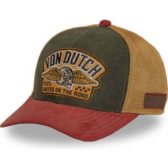 Petten gebogen meerkleurig snapback SEM19 van Von Dutch