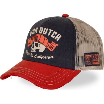 Petten gebogen meerkleurig snapback CREW39 van Von Dutch