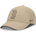 petten-gebogen-beige-verstelbaar-club-structured-uv-poly-ripstop-van-boston-red-sox-mlb-van-nike