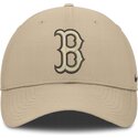 petten-gebogen-beige-verstelbaar-club-structured-uv-poly-ripstop-van-boston-red-sox-mlb-van-nike