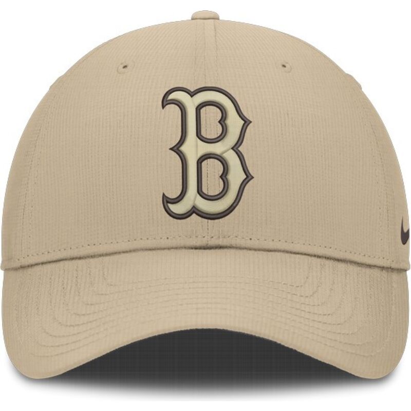 petten-gebogen-beige-verstelbaar-club-structured-uv-poly-ripstop-van-boston-red-sox-mlb-van-nike