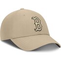 petten-gebogen-beige-verstelbaar-club-structured-uv-poly-ripstop-van-boston-red-sox-mlb-van-nike