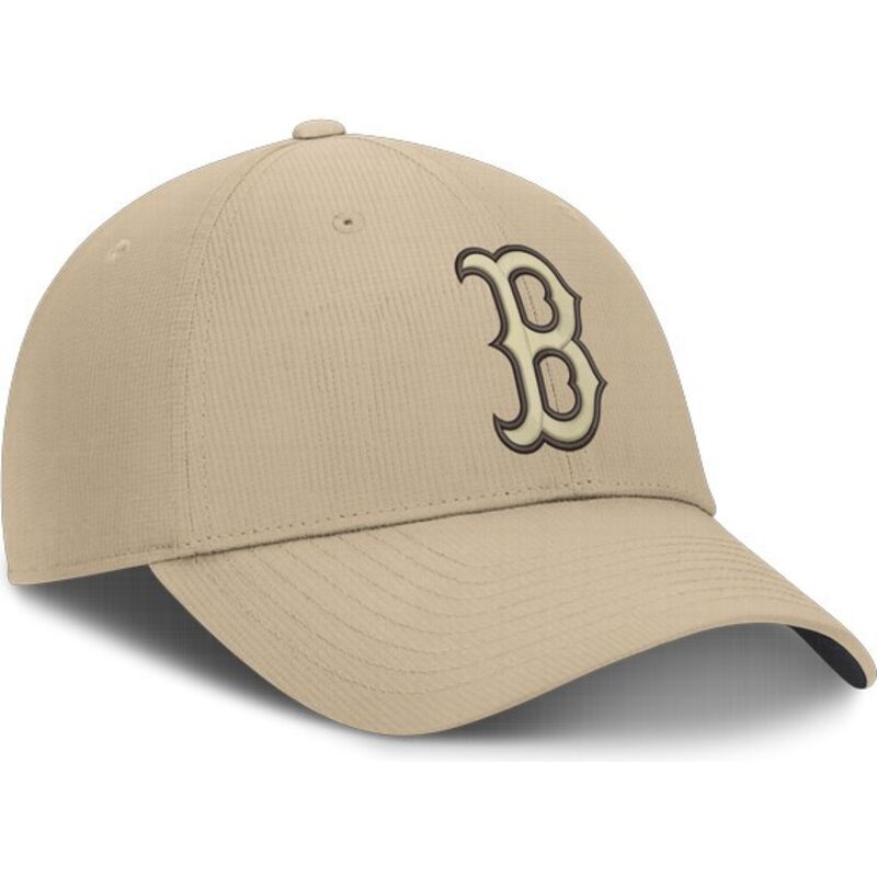petten-gebogen-beige-verstelbaar-club-structured-uv-poly-ripstop-van-boston-red-sox-mlb-van-nike