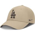 petten-gebogen-beige-verstelbaar-club-structured-uv-poly-ripstop-van-los-angeles-dodgers-mlb-van-nike