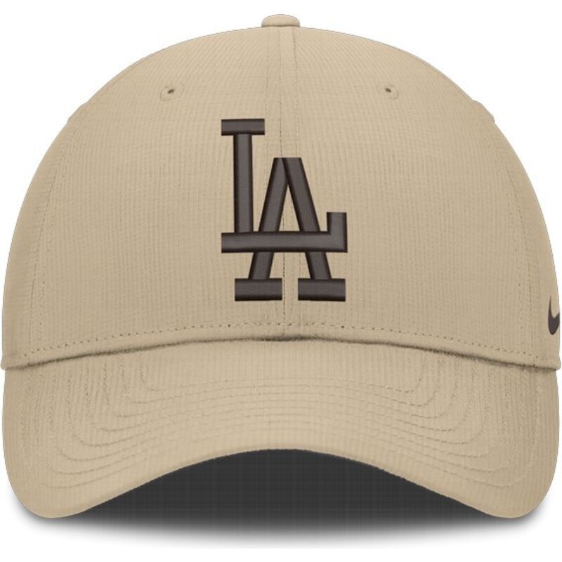 petten-gebogen-beige-verstelbaar-club-structured-uv-poly-ripstop-van-los-angeles-dodgers-mlb-van-nike