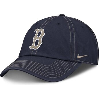 Petten gebogen marineblauw verstelbaar Fathers Day Club Unstructured Organic Cotton van Boston Red Sox MLB van Nike