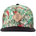 petten-plat-groen-snapback-woven-jungle-van-djinns
