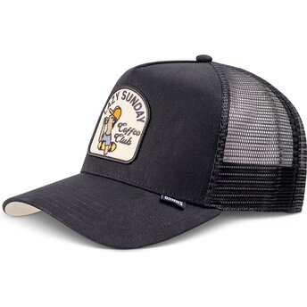 Petten gebogen zwart snapback HFT Skaterboy van Djinns