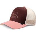 petten-gebogen-bruin-snapback-rosa-hft-lazy-bird-van-djinns