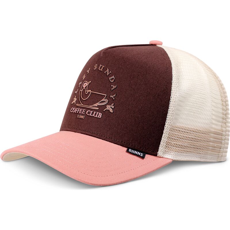 petten-gebogen-bruin-snapback-rosa-hft-lazy-bird-van-djinns