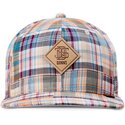 petten-plat-meerkleurig-snapback-patch-check-turquioise-van-djinns