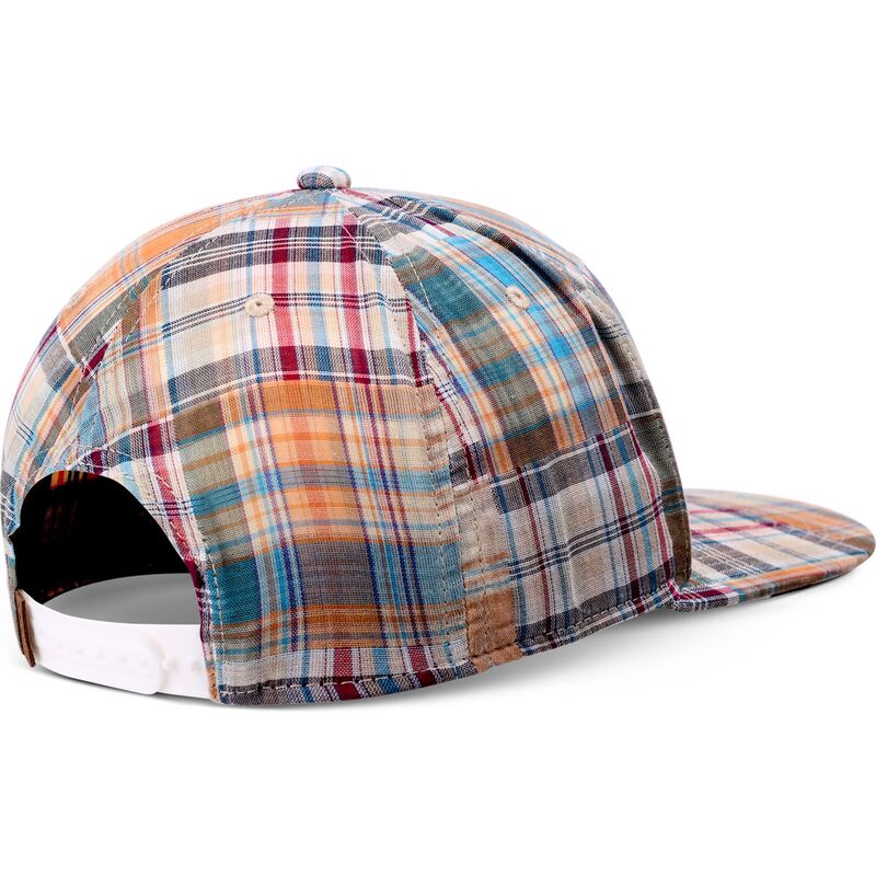 petten-plat-meerkleurig-snapback-patch-check-turquioise-van-djinns