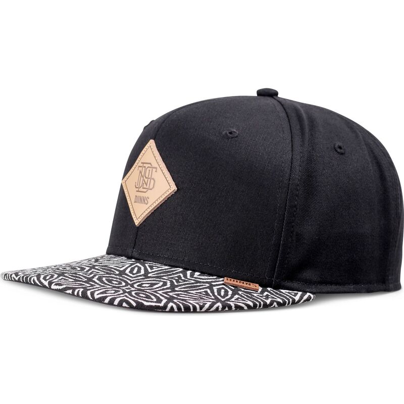 petten-plat-zwart-snapback-gothic-freestyle-rev-van-djinns
